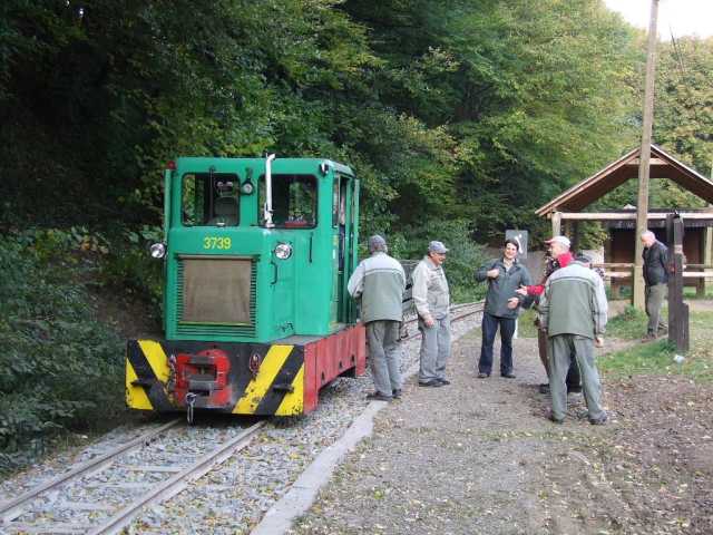 Különvonat az átépített pályán